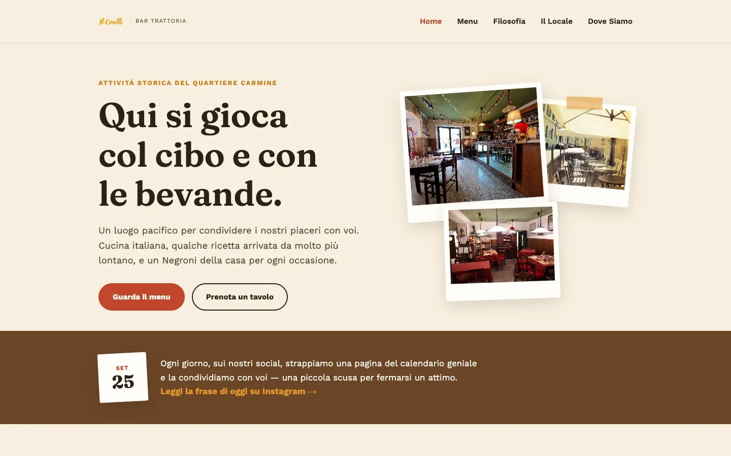 Captura de la web de Il Crivello